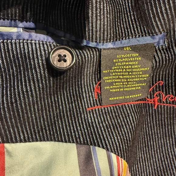 Robert Graham Navy Corduroy Men's Blazer, Size 48L - Picture 3 of 15